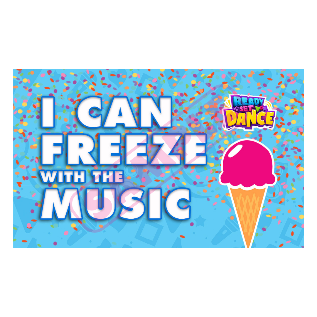 Milestone Card - Freeze to the Music - Pack of 20