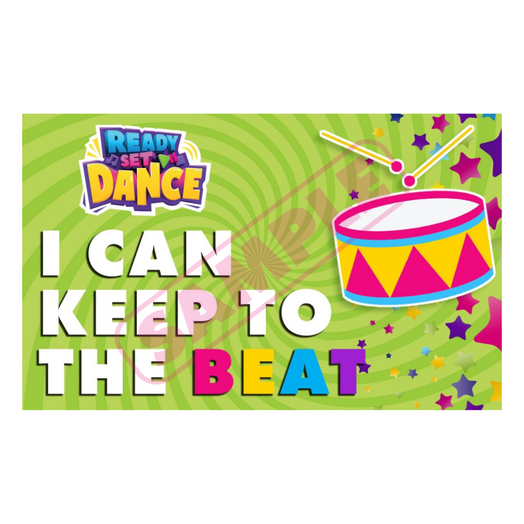 Milestone Card - Keep the Beat - Pack of 20