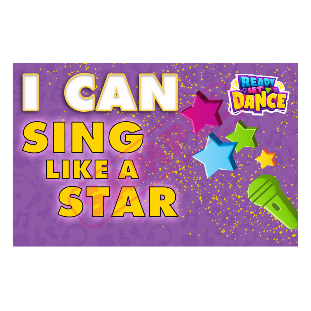 Milestone Card - Sing Like a Star - Pack of 20