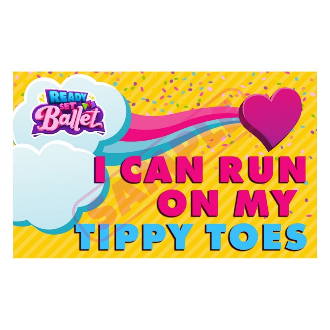 Milestone Card - Tippy Toes - Pack of 20