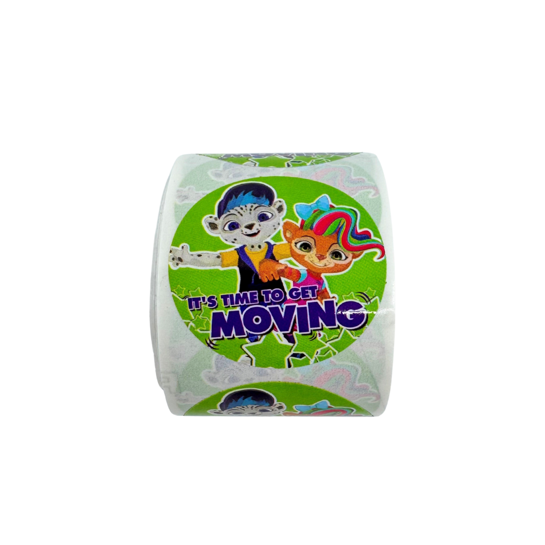 Sticker Roll - It's Time to Get Moving