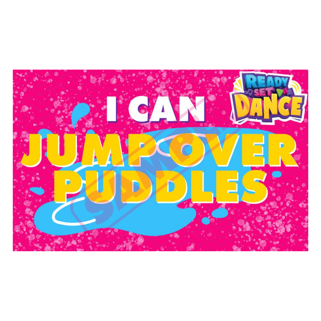 Milestone Card - Jump Over Puddles - Pack of 20