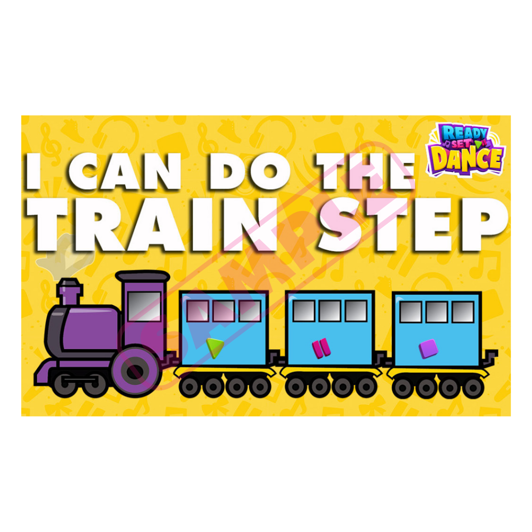 Milestone Card - Train Step - Pack of 20