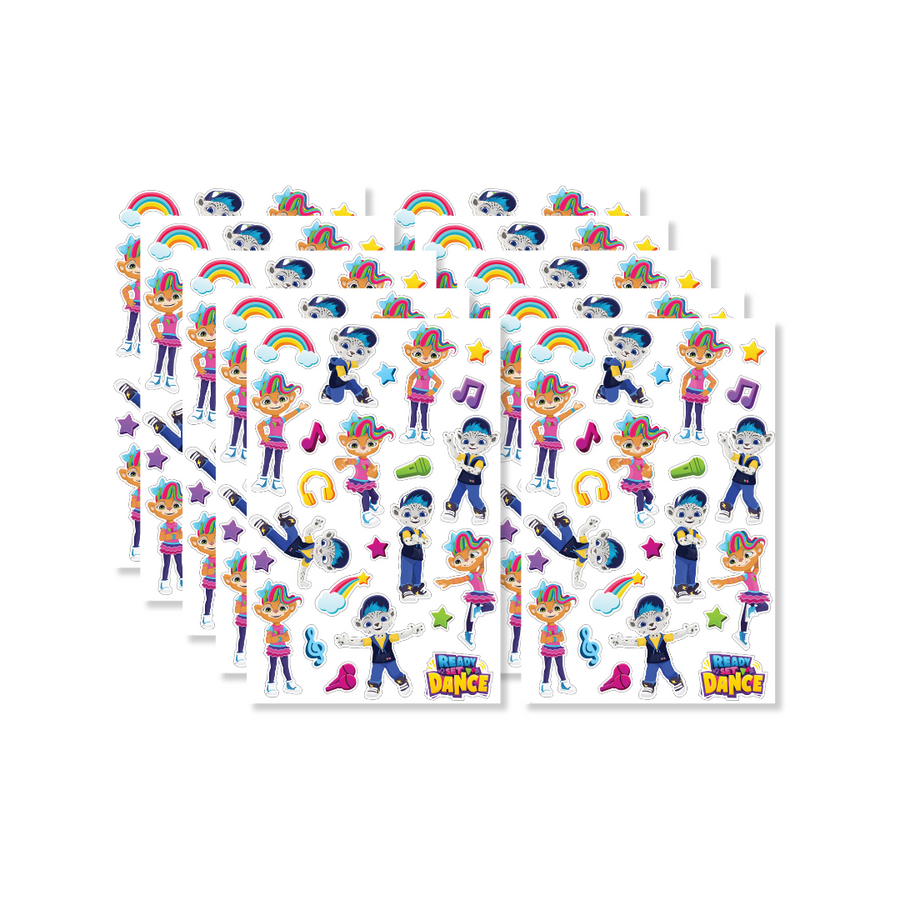 Puffy Sticker Sheet - RSD - Pack of 10 – Ready Set Dance